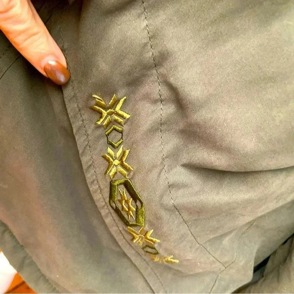 Vintage Northern Sun Canada Olive Green Lined Jacket Coat Size L Fall Winter - Picture 13 of 15